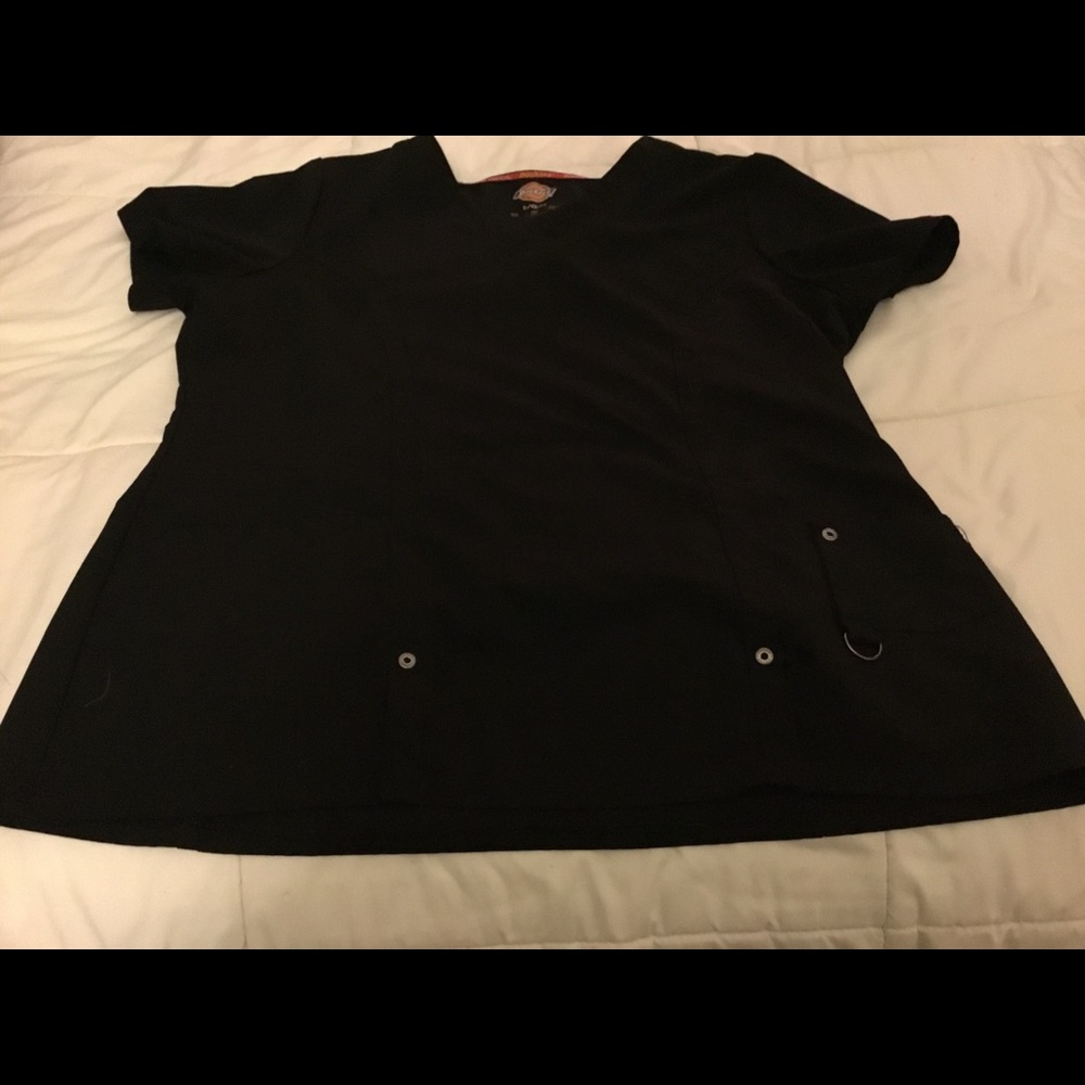 Dickies Black Scrub Top